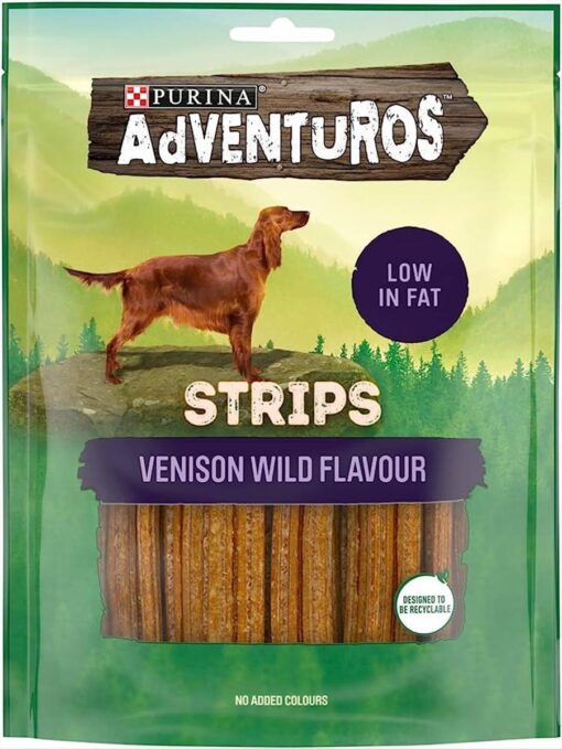 ADVENTUROS STRIPS VENISON WILD 90gr