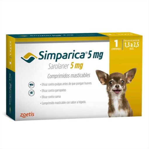 SIMPARICA 5mg 1.3-2.5 kg