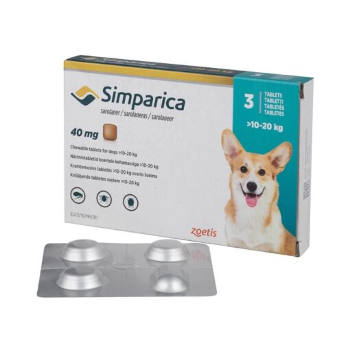 SIMPARICA 40mg 10-20 kgr